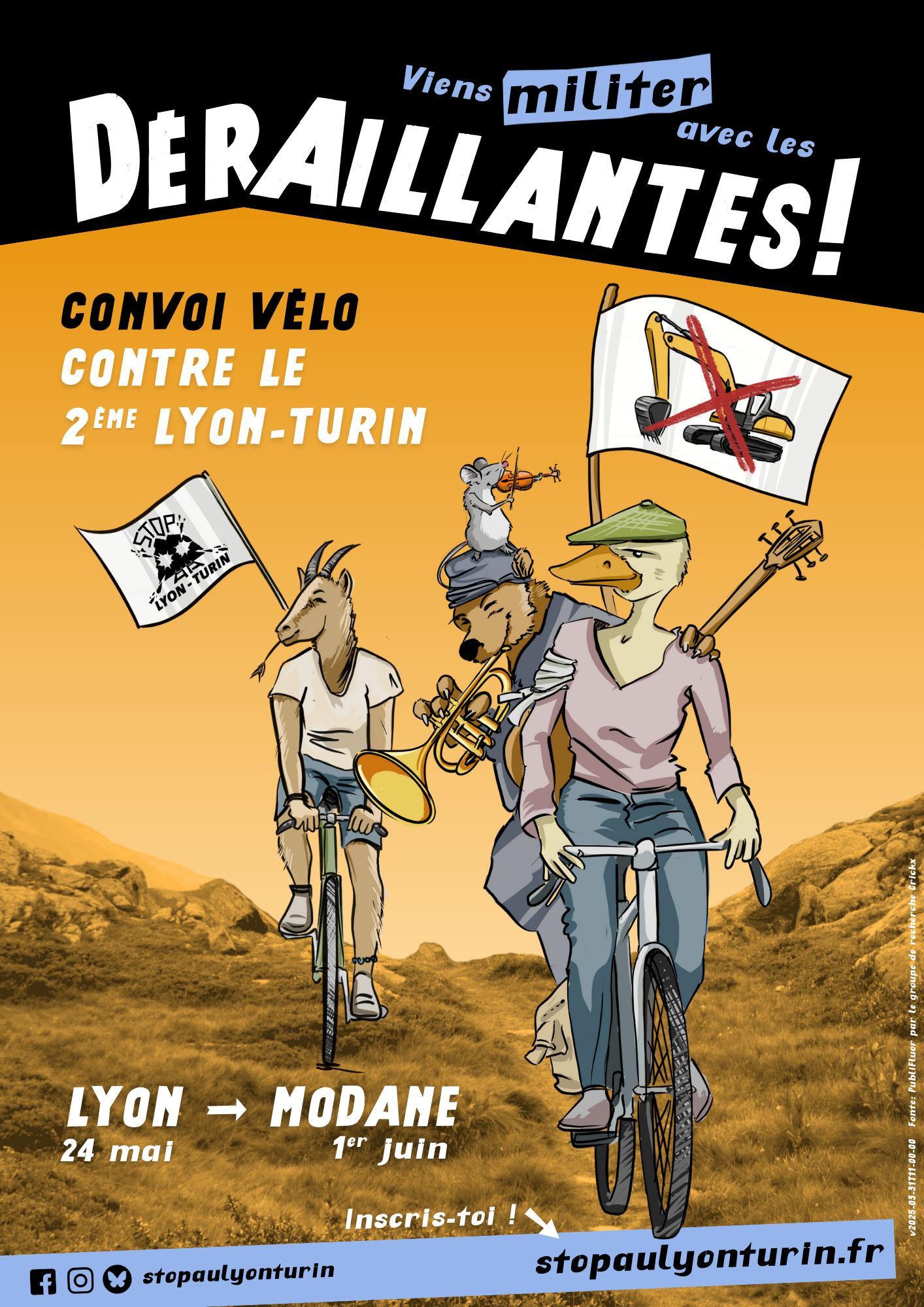 Méga-convoi vélo : Les Déraillantes, du 24 mai au 1er juin