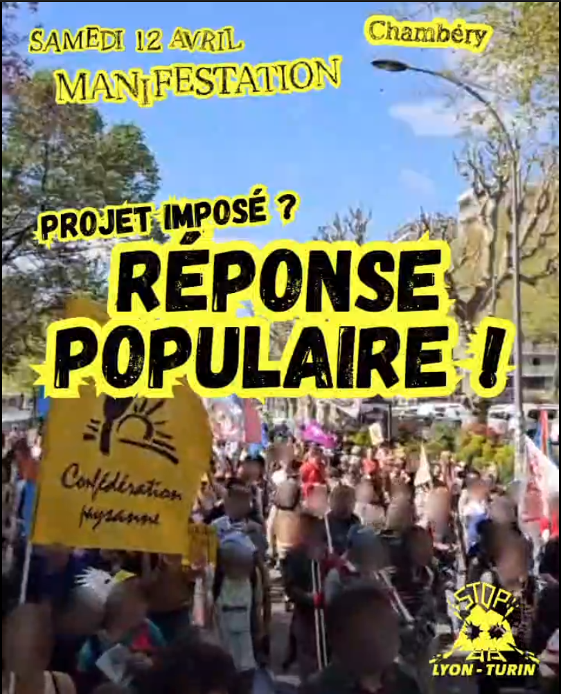 Manifestation 12 avril 2025 à Chambéry