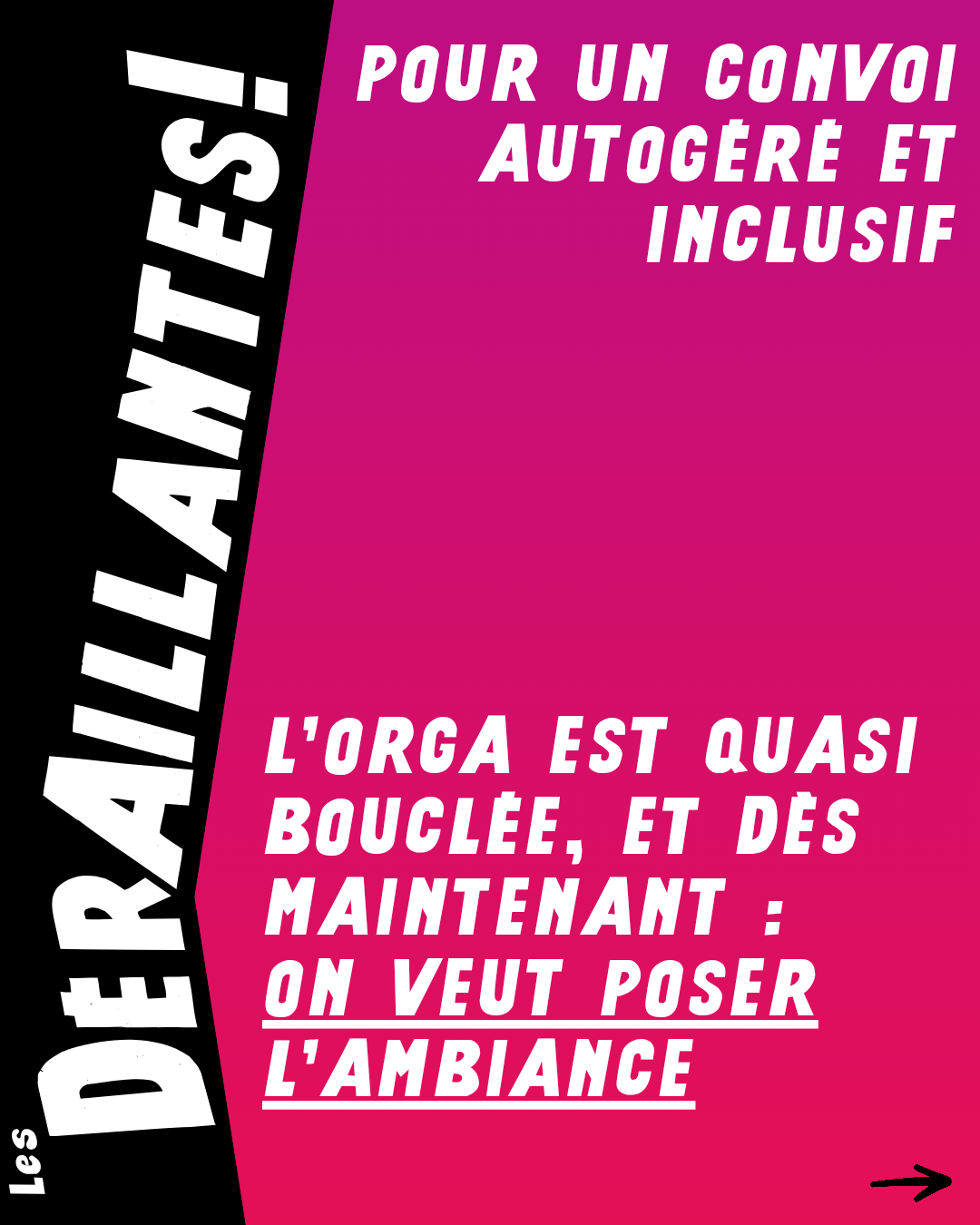 Les dérrailantes : Ca veut dire quoi un convoi vélo inclusif ?