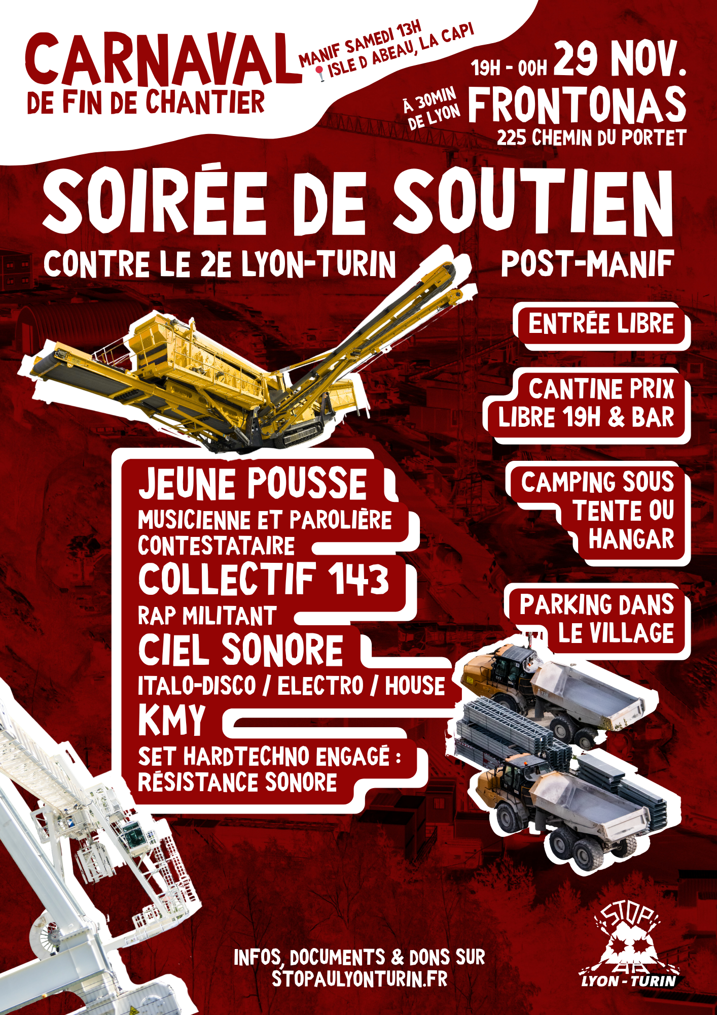 SOIRÉE DE SOUTIEN DE CARNAVAL 29/11